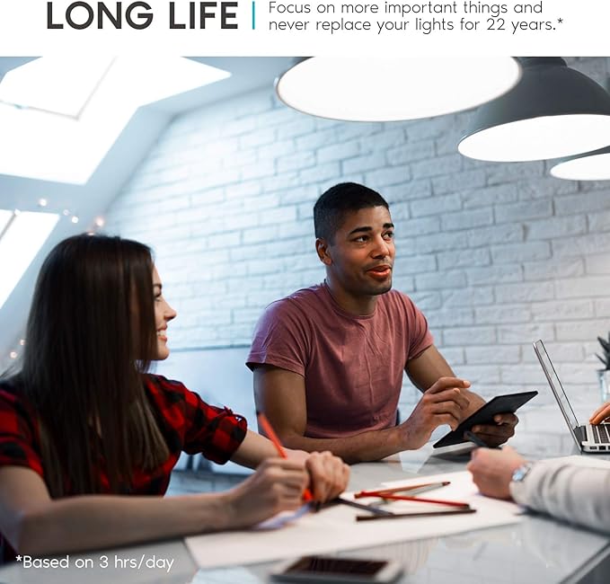 LUXRITE A19 LED Light Bulb 60W Equivalent, 5000K Bright White Dimmable, 800 Lumens, Standard LED Bulb 9W, E26 Base, Energy Star, Enclosed Fixture Rated, Perfect for Lamps and Home Lighting (12 Pack)