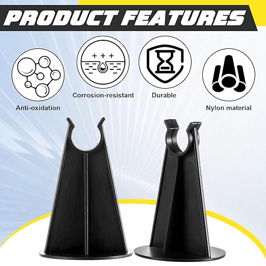 400 Pcs 200 Pcs 2-1/4 Inch Length x 1.97 Diameter for Plastic Rebar Chair #3 to #5 Black Heavy Construction Concrete Tool