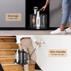 Portable Carpet & Upholstery Spot Cleaner Machine, Powerful Suction & Handheld Carpet Cleaner, Deep Stain Cleaning for Carpet, Car, Couches, Pets, with Carpet Cleaner Solution