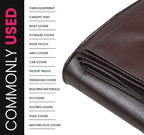 PROTARP Extreme Heavy Duty 22 Mil Tarp Cover, Waterproof, UV Resistant, Rip and Tear Proof, Poly Tarpaulin with Reinforced Edges for Roof, Camping, Patio, Pool, Boat. (Brown/Black 100′ X 100′)