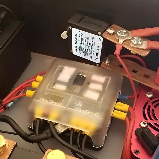 GLOSO J Type Toggle Hydraulic Magnetic Single Pole Circuit Breaker AC/DC Manual Reset Switch Yachts Campers Caravans Black Toggle, 20A, J1P