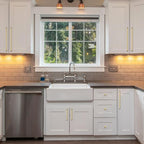 6 Pack 12.6 Inch Long Gold Cabinet Pulls and Handles for Kitchen and Wardrobe