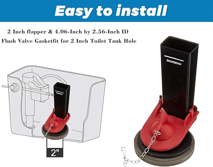 Toilet Flapper Replacement with Toilet Flush Valve Gasket Compatible with Kohler 1032640/K84284 Flapper Replacement KOHLER GP83996/GP83888 Gasket