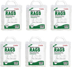 Premium White T-Shirt Cleaning Rags (4 lbs. Bag - Pack of 6) – White Cotton Rags for Cleaning, Staining, Painting, Oil, Grease & Dust Removal – Shop Rags Bulk for Multipurpose use