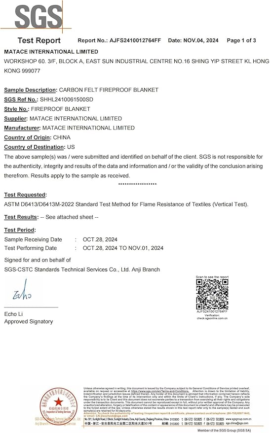 Matace 2 Pack 20x47 Inch Long Fireproof Welding Blanket & Pad, 5mm Thickened Fire Resistant Carbon Felt Cloth, Flame Retardant Fabric, Heat Shield for Soldering, Firepit, Grill Cover, Smoker, Black