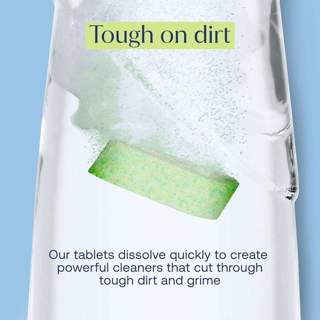 Fab Tab Home Starter Kit - Natural Cleaning Products - Household Cleaners - All-Purpose Cleaner Tablets - Plant-Based, Plastic-Fee - No Harsh Chemicals | Cleaning Kit