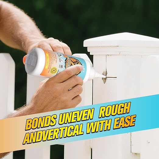 LLPT Wood Glue 5.1 Ounce | Dried Clear Ultimate Waterproof Wooden Super Glue Exterior | All Purpose Wood Adhesive | Heavy Duty for Woodworking Projects Repairs and DIY (LWG150)