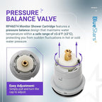 RP46074 Delta Shower Valve Cartridge - Compatible with Delta 13/14 Series Bath Tub Shower Faucet Single Handle Universal Shower Valve Cartridge Repair Assembly Replacement Monitor Cartridge Parts