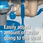 Danco HYR460 HyrdroRight Water-Saving Toilet Tank Repair Kit with Dual Flush Valve, Includes Dual Push Btton Handle in Chrome