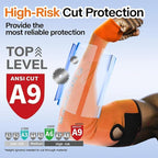 Schwer PRO-SKIN ANSI A9 Cut Resistant Arm Sleeves for Men & Women, 18in Puncture Resistant Arm Protectors for High Risk Work