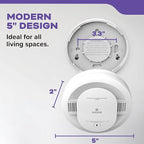 Kidde Smoke & Carbon Monoxide Detector, AA Battery Powered, Voice Alerts, LED Warning Light Indicators, 30CUDR-V