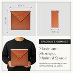 NACH Mailboxes for Outside Wall Mount, 10 x 10 x 4 inch Rustic Brown Mail Boxes for House Outside, Waterproof Mailboxes for Outside - Chicago Style Mail Box