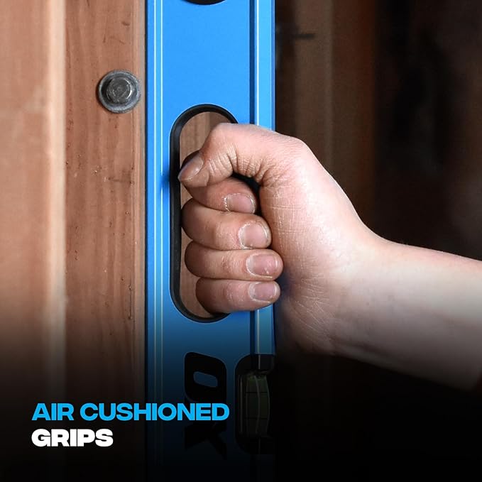 OX Tools Trade Series 6.5 ft Non Magnetic Box Beam Levels - 78 inch Level Aluminum Body Level Hand Tools - Magnified Vials, Shock Absorbing End Cap, Soft Grip Handle Leveler Tool OX-T024220