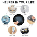 30PCS Premium Double Sided Mounting Squares Clear Tape,Heavy Duty Adhesive Pads for Pictures,Poster Hanging Strips - Strong Sticky Tack,Waterproof Adhesive for Shower,Wall Patch,Sticky Pads