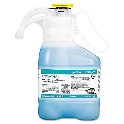 CREW Diversey 5019237 Non-Acid Bowl & Bathroom Disinfectant Cleaner Floral 47.3oz 2/Carton