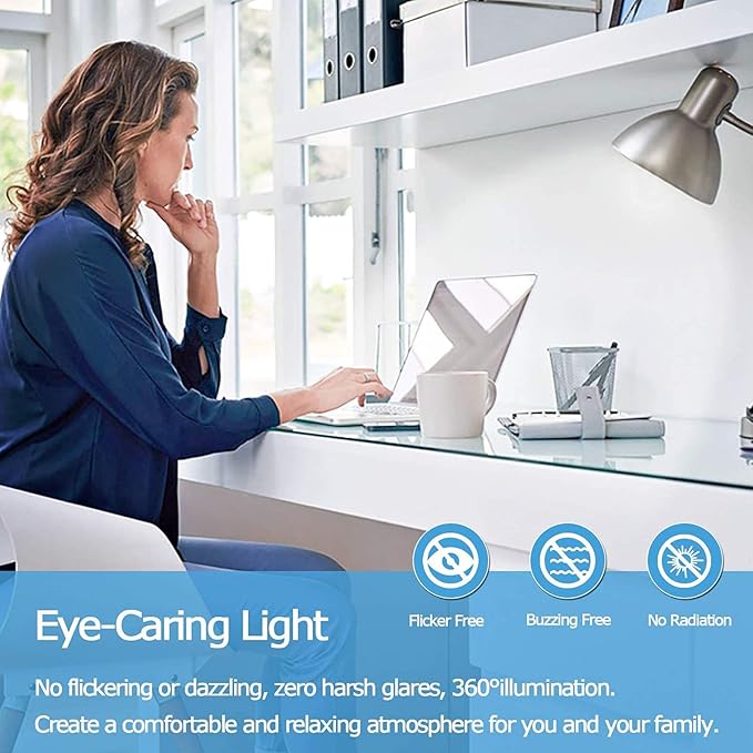 E26 Led Bulb 60 Watt Dimmable Edison Led Tube Bulbs 5000k Cool White Incandescent Tubular Light Bulb 6W Equivalent Clear Glass E26 Base Lamp Bulb for Display Cabinet Showcase Piano,6 Pack