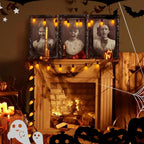 Abeja 25 Pack C9 Halloween Replacement Light Bulbs, Orange Ceramic Christmas Lights for Halloween Outdoor Patio Indoor Xmas String Lights, C9/E12 Candelabra Base, 7 Watt, Orange