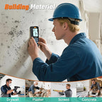 Pinless Moisture Meter for Home Inspection – Non-Destructive Water Leak Detector & Moisture Reader for Basements Walls, Wood, Drywall, Concrete, Masonry – Accurate Moisture Tester with EMF Technology