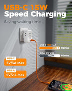 TESSAN South Africa Plug Adapter, Type M Adapter for South Africa with 4 Outlets 3 USB (2 USB-C), Type M Adaptor for US to Namibia Botswana India Nepal Mozambique Sri Lanka