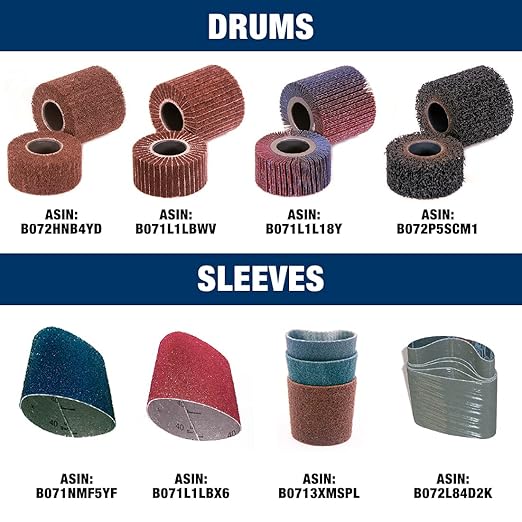 CS Unitec | PTX ECO Smart Basic Kit | Variable Speed Multi Purpose Buffer Polisher Machine | Grinder Tool Kit for Metal Finishing | Includes Abrasives & Compounds Up to No.4 Finish