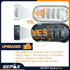 SEPOX 10PCS Large Combination Padlock, Long Shackle Outdoor Combo Lock 2.2" 55mm Heavy Duty Weatherproof, Ressetable 4Digital, Security Aluminum Body,Uncuttable Shackle, for Home, School, Gate, Garden