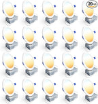 Ensenior 20 Pack 6 Inch LED Recessed Light, Dimmable, 2700K-5000K 5CCT, 1200LM High Brightness, 12W 120V, Damp Rated, ERL-12X-ETL, Ultra-Thin Canless Wafer Light - ETL & FCC & IC
