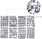 Outus 8 Sheets Vinyl Letter Stickers Self Adhesive Mailbox Numbers Alphabet Stickers Stick on Letters for Christmas Stockings Scrapbook Bulletin Board School Business(1/2 Inch,Black)