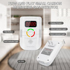 Carbon Monoxide Detectors Plug in, Carbon Monoxide Alarm with Digital Display LED, Portable CO Detector with Audible and Visual Alarm Test Mute Button, CO Alarm Monitor for Home/Kitchen/Hotel