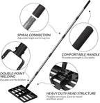 Walensee Lawn Leveling Rake, 6.5FT 17"x10" Levelawn Tool, Heavy Duty Effort Saving Lawn Level Tool, Stainless Steel Handle Lawn Leveler for Yard Garden Golf Course, Ease Level Soil Sand Dirt Surfaces