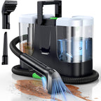 LABIGO Portable Carpet & Upholstery Cleaner, 18Kpa Carpet Cleaner Machine for Deep Stain Removal, Spot Cleaner for Pet Accidents, Area Rugs, Stairs, Car Seats & Couches, Includes Tools & Self-Cleaning
