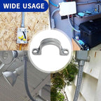 (30 Pack) Yariwiz 3/4 inch Plastic PVC Flex Electrical Conduit Strap Clamp Fittings