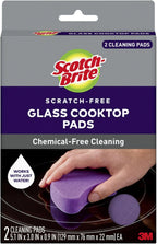Scotch-Brite™ Glass Cooktop Pads , 4.1 in x 3.4 in x 1 in (104 cm x 86 m x 25), 6/2