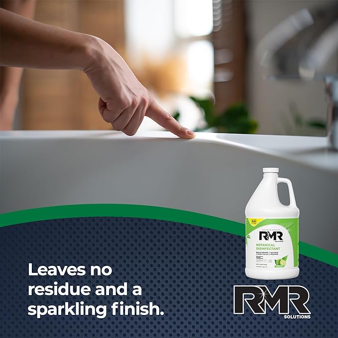 RMR Brands Botanical Disinfectant and Cleaner, Kills 99% of Household Bacteria and Viruses, EPA Registered, Gallon, 4 Pack