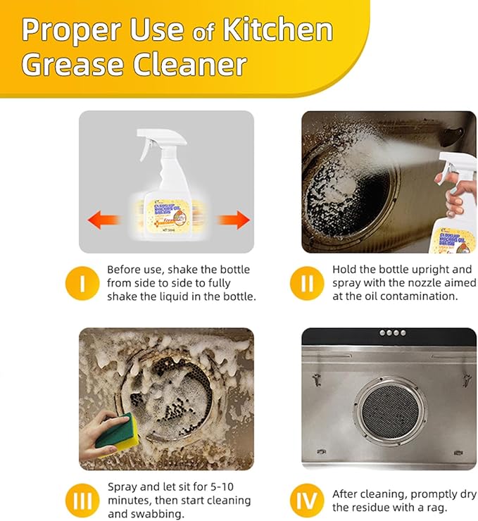 Liapu All Purpose Cleaner, Remove Stains Cleaning Spray, Kitchen Cleaner Spray, Heavy Duty Multi Purpose Degreaser Cleaner Spray Removes Grease, Grime, And Stains On Microwave & Oven & Stove Top