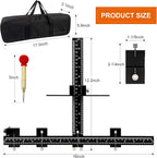 Cabinet Hardware Jig Tool - Adjustable Drill Template for Handles & Pulls on Drawers/Doors | All Aluminum Alloy with Center Punch & Carrying Bag