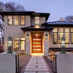 Darkaway Outdoor Post Lights, Exterior Post Lantern Lamp Waterproof Aluminum Housing Lamp with Seeded Glass, Fence Pole Deck Lighting for Garden Patio Pathway Driveway