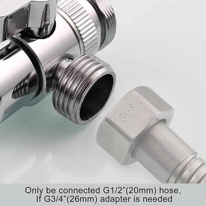 Brass Sink Faucet Diverter Valve to Sink Hose Sprayer,Faucet Splitter for Kitchen,Sink Faucet Replacement Part M22 x M24,SBA021