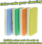 Scrub Daddy Extra Large Sponge Daddy - Bulk Kitchen Sponges for Cleaning Different Rooms & Surfaces - Dual-Sided Dish Scrubber with FlexTexture Foam (18 Count)