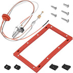 Upgraded SP20075 Pilot and Igniter Assembly Replacement Kit Compatible with Rheem, GE, Richmond Water Heater Pilot Assembly Natural Gas Water Heater Parts Including Burner Door Gasket