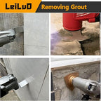 LEILUO 112 Pcs Multitool Blade Kits Cutting Sanding Grout Removal Universal Oscillating Tool Accessories with Storage Bag Compatible with DeWalt Makita Dremel and More