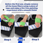 Leumoi 120 Pcs Paint Roller Covers, 1/2 Nap 9" Roller Covers, High Capacity Microfiber Naps for Wall Paint Kit Home Repair Tools Painting Supplies (Blue)