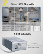 Gimbal LED Recessed Light - 4 Inch Black 9W 360° Rotation Directional Adjustable Eyeball Sloped Ceiling Recessed Lighting 4 inch Light Wafer Soffit Indoor Spotlight Canless Black 4 inch 6 Pack