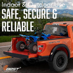 6 Pieces Black Bungee Cords with Hooks 18 Inch - Heavy Duty Outdoor UV & Weather Resistant Strong Bungie Chords