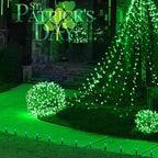 C9 Christmas Light Replacement Bulbs, 25 Pack Clear Green Christmas Light Bulbs, E17 Intermediate Base Bulb for Outdoor String Lights St Patricks Day Xmas Lights, 7Watt