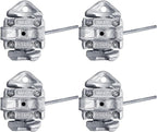 4 pcs Galvanized Heavy Duty Manual Twist Lock for Sea Rail Shipping Container - Casting Steel No Lever Required for Standard Container