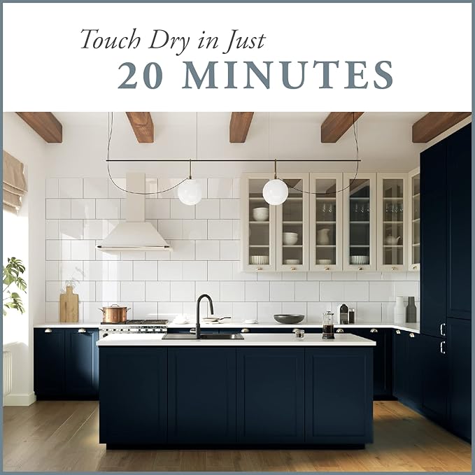 AMY HOWARD AT HOME Chalk-Based One Step Paint for Furniture, Cabinetry, Decor, Finish, and More | No Stripping, Sanding, or Priming | Dark Base | 32 Ounce | Midnight Dreams