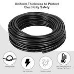 14 Gauge Wire 3 Conductor,14 AWG Electrical Wire Stranded PVC Cord Oxygen-Free Copper Cable,200FT 3 Core Pure Copper Flexible Cable Wire for LED Lamp Lighting Strips Automotive (14AWG-3C, 200FT)…