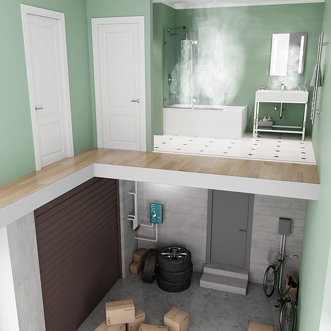 ANZZI Envo ANZZI Electric Tankless Water Heater 14.6 kW at 240 Volts, Small Enough to Install Anywhere - For for kitchen or bath faucet and shower (WH-AZ146-M2)