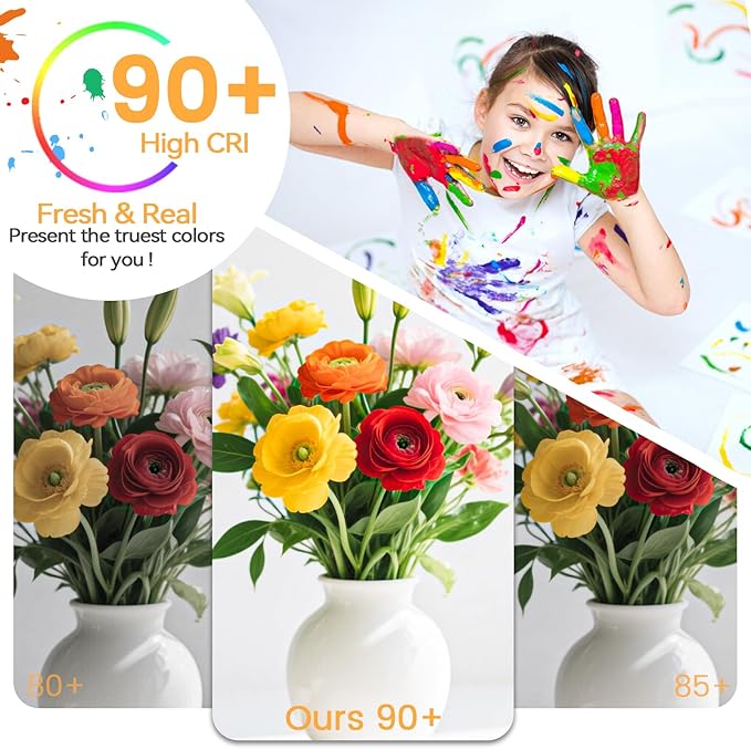 Brightever Edison Light Bulbs 60W Equivalent, Dimmable LED Edison Bulbs, 7W, 850LM, Vintage E26 LED Bulb 2700K Warm White, 90+CRI, ST58 Clear Glass Antique Decorative Filament Bulb for Room, 6-Pack