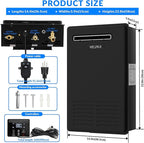 Natural Gas Tankless Water Heater,5.26GPM 20L Outdoor,Instant Hot Natural Gas Water Heater with Fahrenheit Digital Display,Multi-Protection